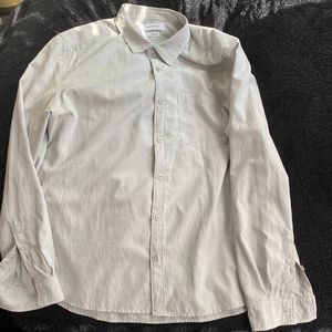 Regular Fit Light Grey Overshirt